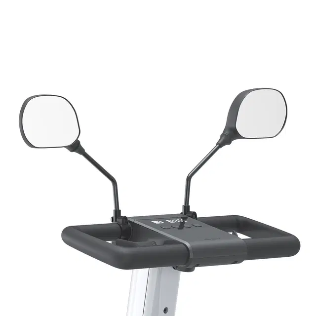 Rearview Mirrors installed on WHILL Model Ri, offering enhanced visibility and adjustable angles.