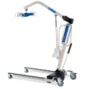 Invacare Reliant 450 Power Patient Lift with ergonomic handles and electric operation, designed for safe, comfortable patient transfers.