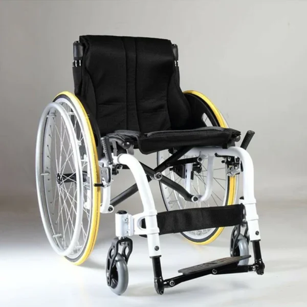 Karman S-ERGO ATX Wheelchair with lightweight aluminum frame, adjustable ergonomic features, and large wheels for all-terrain mobility.