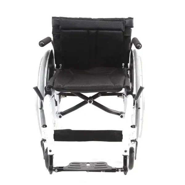 Karman S-ERGO ATX Wheelchair with lightweight aluminum frame, adjustable ergonomic features, and large wheels for all-terrain mobility.