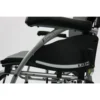 Lightweight S-Ergo 115 Transport Wheelchair with S-shaped ergonomic seat, foldable aluminum frame, and anti-bacterial upholstery.