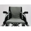 Lightweight S-Ergo 115 Transport Wheelchair with S-shaped ergonomic seat, foldable aluminum frame, and anti-bacterial upholstery.
