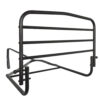 Stander 30” Safety Bed Rail attached to a bed, showing extended length and folding feature for added safety and convenience.