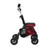 Shopping-Rollator-5 Essentials Shopping Rollator with large storage bag, padded seat, rear basket, and front swivel wheel, designed for lightweight, easy mobility.