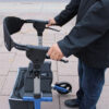 Triumph Escape 8 Triumph Escape Rollator with a compact foldable design, shown with adjustable handles and seat, offering convenient mobility support.