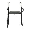 Triumph Essentials-Walker-4-1 Essentials Walker with padded seat, backrest, 5” wheels, cup holder, and cane holder, designed for portability and convenience.