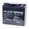 A pair of UPG 12V 18AH sealed lead acid batteries, designed for mobility devices, power chairs, and other applications requiring reliable power.