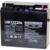 f UPG 12V 22AH sealed lead acid battery, designed for mobility scooters, power chairs, and other high-capacity applications.