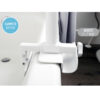 Stander Wonder Bathtub Pole securely installed beside a bathtub, providing adjustable support for safe entry and exit.