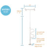 Stander Wonder Bathtub Pole securely installed beside a bathtub, providing adjustable support for safe entry and exit.