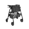 Wonder Rollator Plus with padded seat, large wheels, and storage basket for reliable mobility and stability.