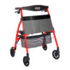 Wonder Rollator Plus with padded seat, large wheels, and storage basket for reliable mobility and stability.