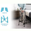 Wonder Walker Lite, lightweight and foldable, designed for easy navigation in tight spaces with ergonomic handles and adjustable height.