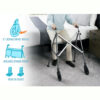 Wonder Walker Plus 4300-secondary-5 Wonder Walker Plus, a lightweight, foldable walker with ergonomic hand grips, designed for indoor and outdoor use.