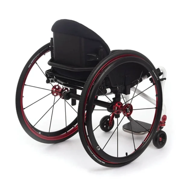 TiLite Aero T wheelchair with lightweight, rigid aluminum frame, custom-fit features, designed for comfort and performance.