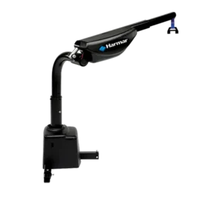 AL425 Hoist Lift installed in SUV, with powered lift and rotate functions for transporting mobility devices.
