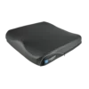 Comfort Curve Cushion with high-density molded foam, anti-thrust shelf, and thigh separator for added stability and postural alignment.