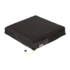 ROHO Single Compartment High Profile Cushion with 4” height, interconnected air cells, and a single valve for adjustable pressure relief.