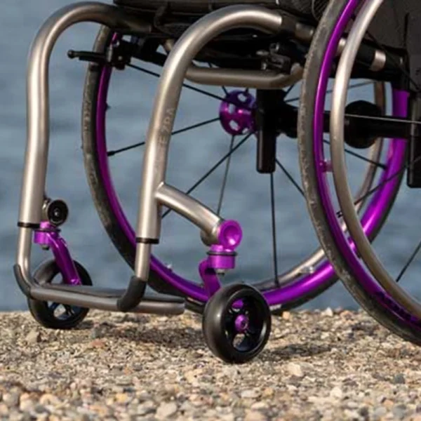 TiLite ZRa Series 2 rigid wheelchair with a lightweight titanium frame and customizable design for personalized mobility and comfort.