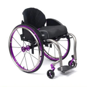 TiLite ZRa Series 2 rigid wheelchair with a lightweight titanium frame and customizable design for personalized mobility and comfort.