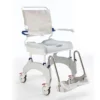 Aquatec Ocean Ergo Shower Commode with ergonomic seat, adjustable armrests and footrests, and compact design for independence and comfort.