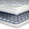 Flexabed Innerspring/Memory Foam Combo Mattress with hybrid construction, durable innerspring support, and plush Visco memory foam for tailored comfort.