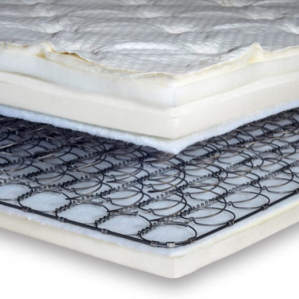 Flexabed Innerspring/Memory Foam Combo Mattress with hybrid construction, durable innerspring support, and plush Visco memory foam for tailored comfort.