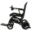 JazzyUltraLight_Profile_Left Jazzy Ultra Light Power Chair with an all-carbon fiber frame, ultra-lightweight design, and quick-folding capability for travel-friendly mobility.