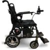 Journey Air Elite Lightweight Folding Power Chair with a carbon fiber frame, brushless motors, foldable design, and joystick control for easy mobility.