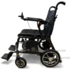 Journey Air Elite Lightweight Folding Power Chair with a carbon fiber frame, brushless motors, foldable design, and joystick control for easy mobility.