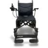 Journey Air Elite Lightweight Folding Power Chair with a carbon fiber frame, brushless motors, foldable design, and joystick control for easy mobility.