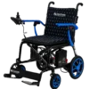 Journey Air Elite Lightweight Folding Power Chair with a carbon fiber frame, brushless motors, foldable design, and joystick control for easy mobility.