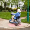 Journey So Lite® Folding Power Scooter with lightweight design, ESC anti-tip control, and travel-ready features, including FAA compliance and easy portability.