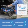 Journey So Lite® Folding Power Scooter with lightweight design, ESC anti-tip control, and travel-ready features, including FAA compliance and easy portability.