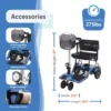 Journey So Lite® Folding Power Scooter with lightweight design, ESC anti-tip control, and travel-ready features, including FAA compliance and easy portability.