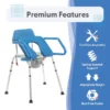 Journey SoftSecure Uplift Toilet Assist Commode with rustproof aluminum frame, height-adjustable legs, contoured seat, and non-slip feet for safe and reliable bathroom support.