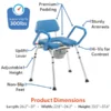 Journey SoftSecure Uplift Toilet Assist Commode with rustproof aluminum frame, height-adjustable legs, contoured seat, and non-slip feet for safe and reliable bathroom support.