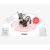 Journey Zinger Folding Power Chair, lightweight with dual-lever steering, foldable for portability.