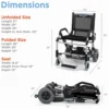 Journey Zinger Folding Power Chair, lightweight with dual-lever steering, foldable for portability.