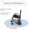 Journey Zinger Folding Power Chair, lightweight with dual-lever steering, foldable for portability.