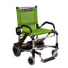 Journey Zinger Folding Power Chair, lightweight with dual-lever steering, foldable for portability.