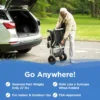 Journey Zoomer – 3 Journey Zoomer Folding Power Chair with joystick control, lightweight design, and swing-away footplate, ideal for travel and everyday use.