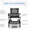 Journey Zoomer – 4 Journey Zoomer Folding Power Chair with joystick control, lightweight design, and swing-away footplate, ideal for travel and everyday use.