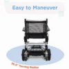 Journey Zoomer – 6 Journey Zoomer Folding Power Chair with joystick control, lightweight design, and swing-away footplate, ideal for travel and everyday use.