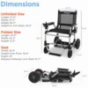 Journey Zoomer – 7 Journey Zoomer Folding Power Chair with joystick control, lightweight design, and swing-away footplate, ideal for travel and everyday use.
