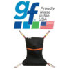 Lumes Full Body Sling 3 Lumex Full-Body Sling with fully padded fabric, full head and neck support, and compatibility with 4-point spreader bars for safe and comfortable patient transfers.