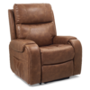 Titan PR-449 Lift Chair with Twilight technology in a lay-flat position, featuring a stylish, padded seat, adjustable headrest, and durable upholstery.