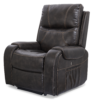 Titan PR-449 Lift Chair with Twilight technology in a lay-flat position, featuring a stylish, padded seat, adjustable headrest, and durable upholstery.