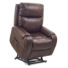 Titan PR-449 Lift Chair with Twilight technology in a lay-flat position, featuring a stylish, padded seat, adjustable headrest, and durable upholstery.