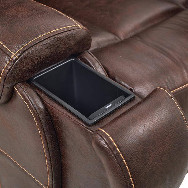 Titan PR-449 Lift Chair with Twilight technology in a lay-flat position, featuring a stylish, padded seat, adjustable headrest, and durable upholstery.